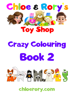 Chloe & Rory's Crazy Colouring Book 2 Animals 30 Pages of fun